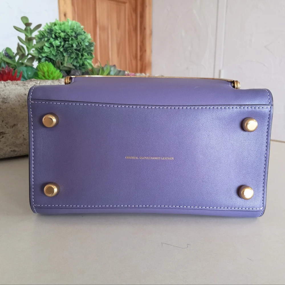 Coach Cashin Carry Tote 22, Double Kisslock, Purple - Picture 15 of 15